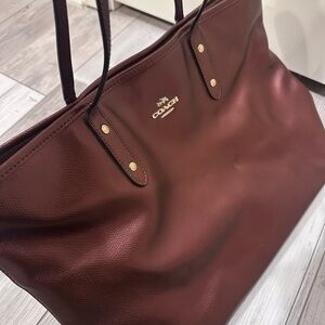 Coach Leather Tote Bag